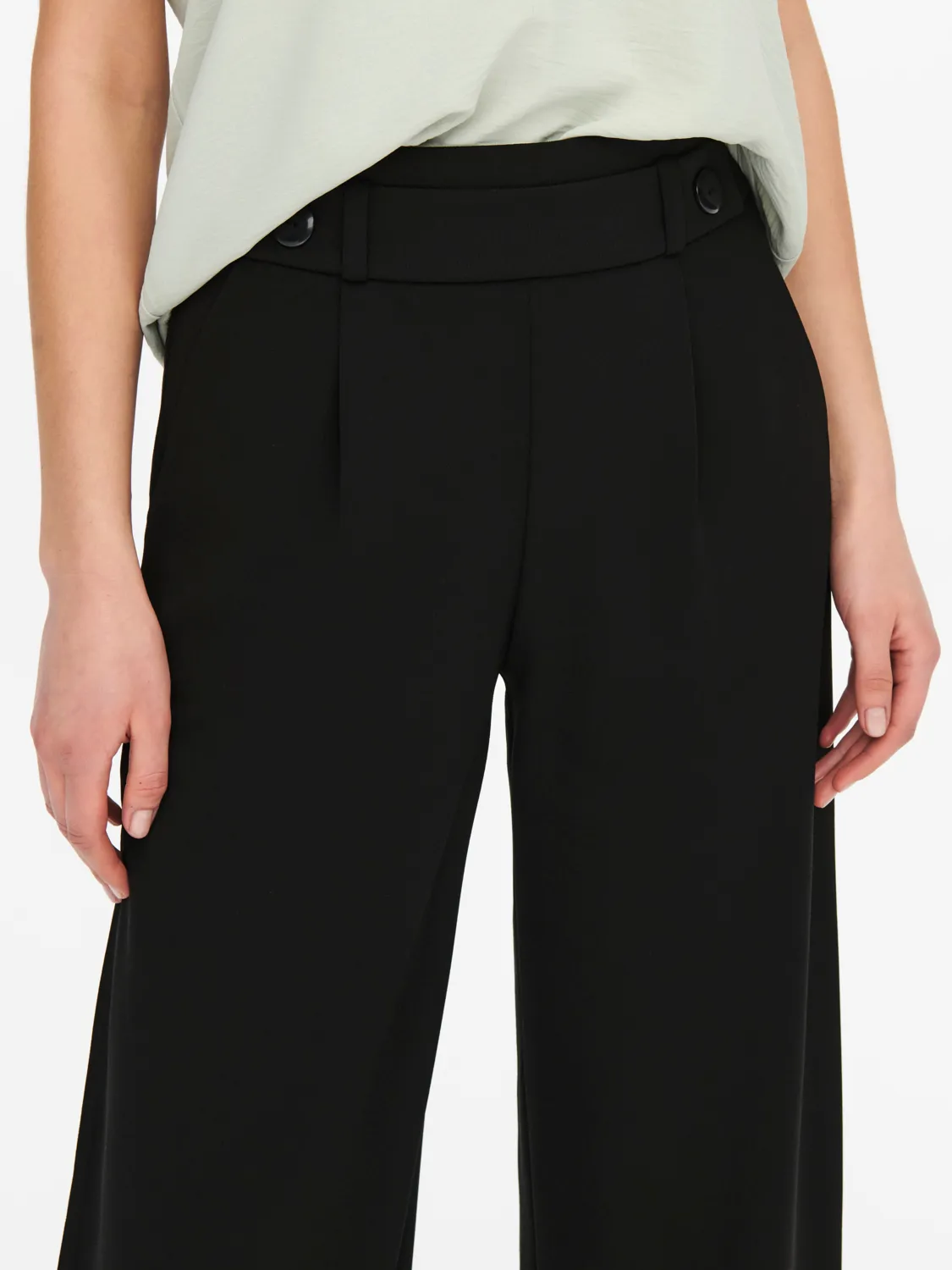 JDY JDYGEGGO MIA LONG CHECK PANT - Broek - sandshell/crème JDY JDYGEGGO MIA LONG CHECK PANT - Broek - sandshell/crème